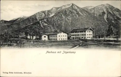 Ak Neuhaus Schliersee in Oberbayern, Jägerkamp