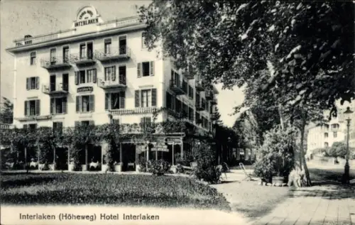 Ak Interlaken Kanton Bern Schweiz, Hotel Interlaken