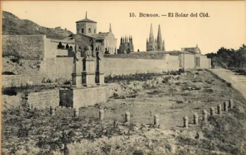 Ak Burgos Kastilien und León,  El Solar del Cid, Monumente, Landschaft