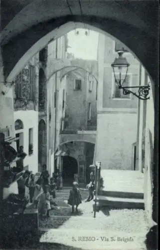 Ak San Remo Ligurien, Via S. Brigida