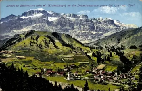 Ak Arabba Livinallongo del Col di Lana Dolomiten Veneto, Berglandschaft,  Dolomitenstraße, Tirol