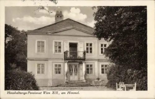 Ak Wien 19 Döbling Österreich, Haushaltungs-Pensionat Wien am Himmel