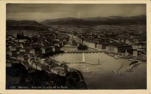 Ak Genf Stadt Schweiz, Gesamtansicht
