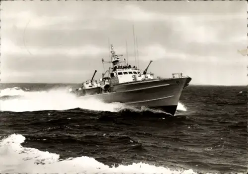 Ak Deutsches Kriegsschiff, Nerz, P 6096, Schnellboot, Bundesmarine