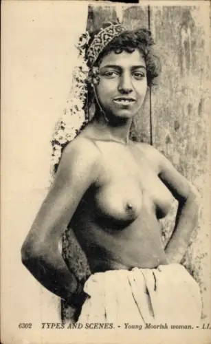 CPA Types and Scenes, Young Moorish woman