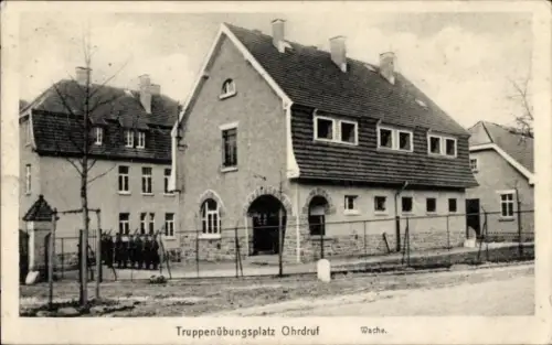 Ak Ohrdruf in Thüringen, Truppenübungsplatz, Wache