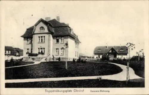 Ak Ohrdruf in Thüringen, Truppenübungsplatz, Generals-Wohnung