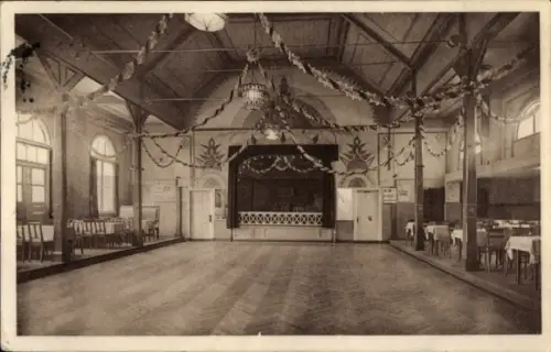 Ak Hamburg Eimsbüttel Lokstedt, Gesellschaftshaus Zum Tiefenstaken, großer Saal