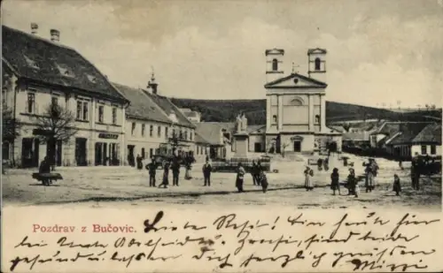 Ak Bučovice Südmähren, Platz