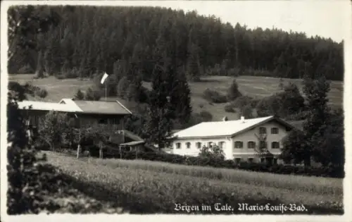 Ak Brixen Bressanone Südtirol,  Maria-Louise-Bad, Landschaft, Gebäude, Bäume