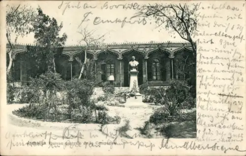 Ak Ismailia Ägypten, Zentralbüro der Suezkanal-Gesellschaft