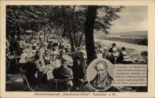 Ak Vallendar am Rhein, Alexander von Humboldt, Humboldtshöhe