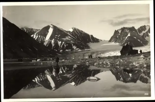 Ak Svalbard Spitsbergen Spitzbergen Norwegen, Magdalenenbucht, Gletschter, Waggonway