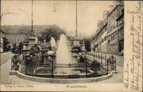 Ak Gotha in Thüringen, Wasserkünste
