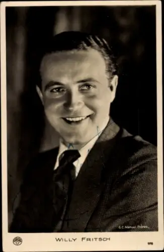 Ak Schauspieler Willy Fritsch, Portrait, Autogramm