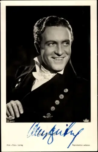 Ak Schauspieler Willy Fritsch, Portrait, Autogramm
