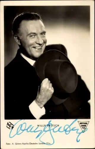 Ak Schauspieler Willy Fritsch, Portrait mit Hut