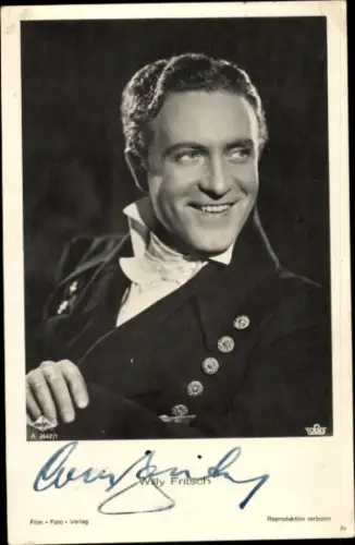 Ak Schauspieler Willy Fritsch, Portrait, Autogramm
