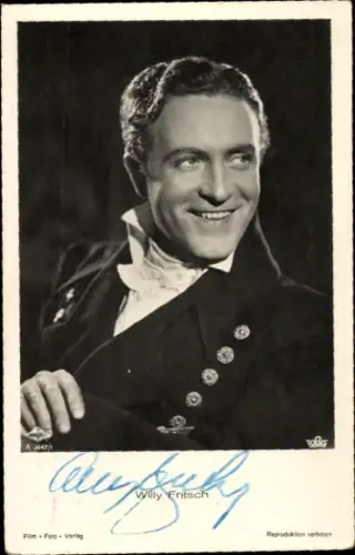 Ak Schauspieler Willy Fritsch, Portrait, Autogramm