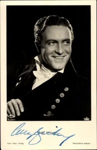 Ak Schauspieler Willy Fritsch, Portrait, Autogramm