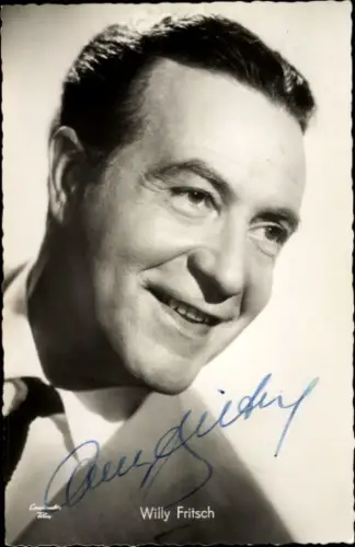 Ak Schauspieler Willy Fritsch in Liebe ist ja nur ein Märchen, Portrait, Autogramm