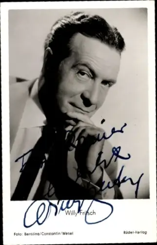 Ak Schauspieler Willy Fritsch, Portrait, Autogramm