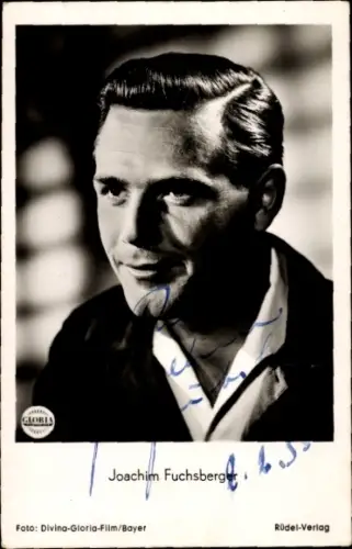 Ak Schauspieler Joachim Fuchsberger, Portrait, Kragen