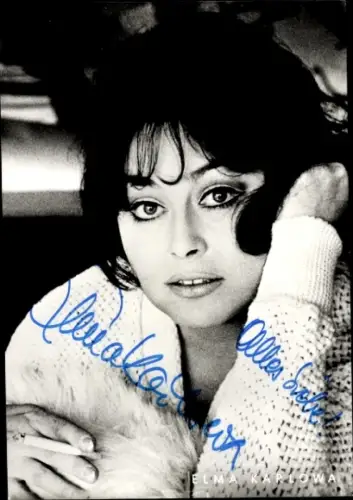 Foto Schauspielerin Elma Karlowa, Portrait, Autogramm