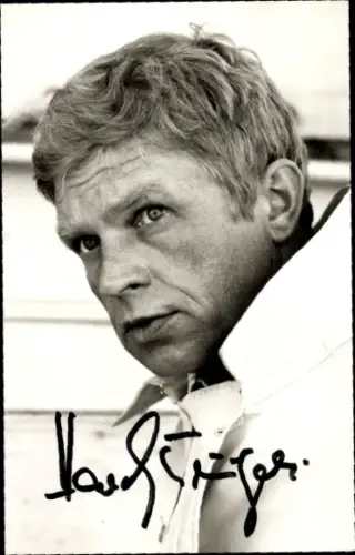 Ak Schauspieler Hardy Krüger, Portrait, Autogramm