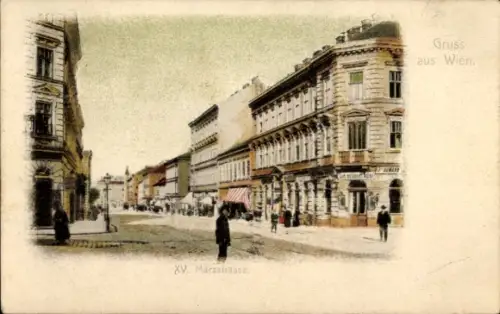 Ak Wien 15, Märzstraße, Geschäfte