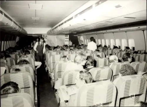 Foto Passagierflugzeug, Innenansicht