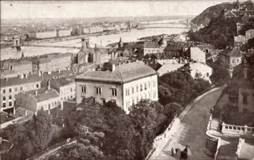 Ak Budapest Ungarn, Gesamtansicht