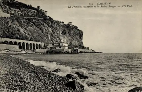 Ak Garavan, italienische Grenze und die Roten Felsen