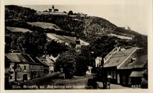 Ak Wien 19 Döbling Grinzing, Kahlenberg, Leopoldsberg