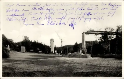 Ak Siebenlehn Großschirma in Sachsen, Reichsautobahnbrücke Muldental, Reichsautobahn