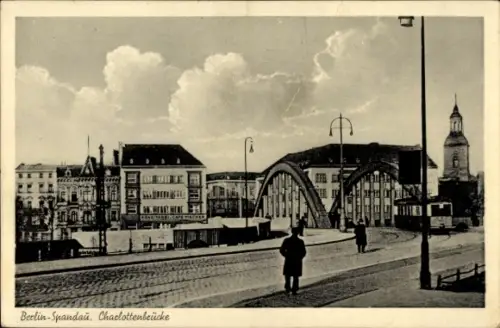 Ak Berlin Spandau, Charlottenbrücke