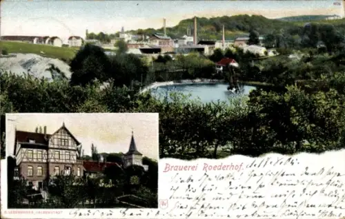Ak Röderhof Huy im Harz, Gesamtansicht, Brauerei