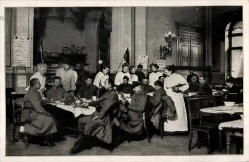 Ak Magdeburg an der Elbe, Deutsches Rotes Kreuz, Bahnhofsdienst, Hauptverpflegungsraum