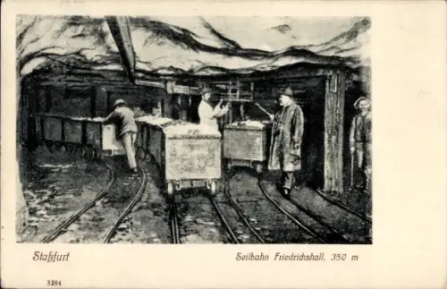 Ak Staßfurt im Salzlandkreis, Seilbahn Friedrichshall