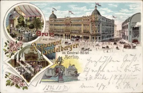 Litho Berlin, Restaurant Heidelberger, Zentralhotel