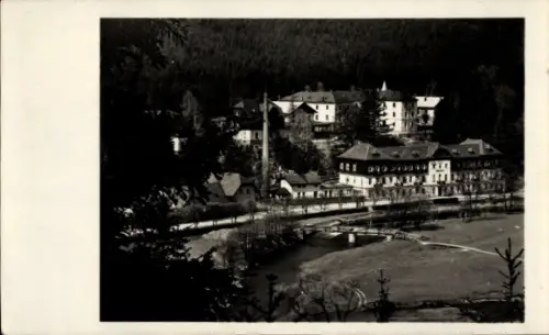 Ak Jánské Koupele Bad Johannisbrunn Staré Těchanovice Alt Zechsdorf Mährisch Schlesien, Kurhaus, 