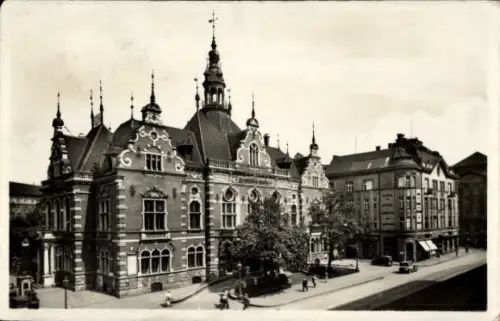 Ak Moravská Ostrava Mährisch Ostrau Region Mährisch Schlesien, Deutsches Haus,   Architektur, 