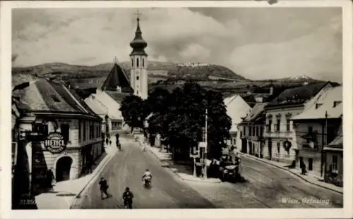 Ak Wien 19 Döbling, Grinzing, Straßenpartie