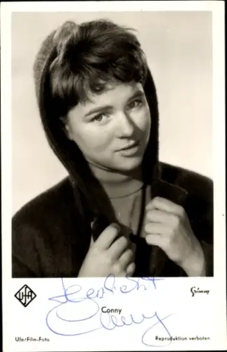 Ak Schauspielerin und Sängerin Cornelia Froboess, Conny, Portrait, Autogramm
