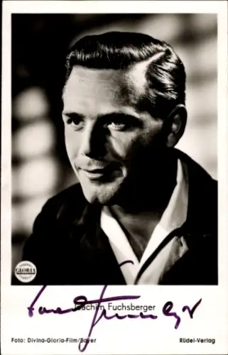 Ak Schauspieler Joachim Fuchsberger, Portrait, Kragen