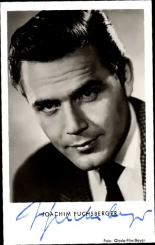 Foto Schauspieler Joachim Fuchsberger, Portrait, Autogramm