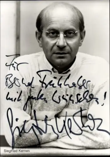 Ak Schauspieler Siegfried Kernen, Portrait, Autogramm