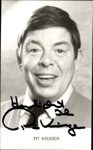 Ak Schauspieler Pit Krüger, Portrait, Autogramm