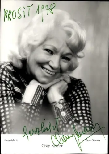 Foto Schauspielerin Kitty Kraner, Portrait, Autogramm