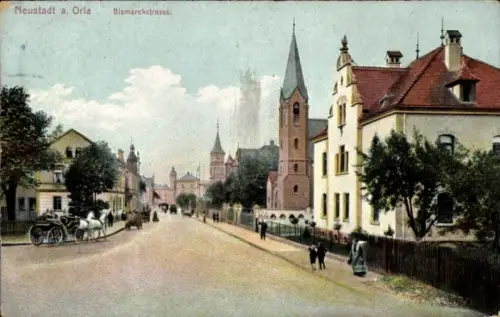 Ak Neustadt an der Orla Thüringen, Bismarckstraße